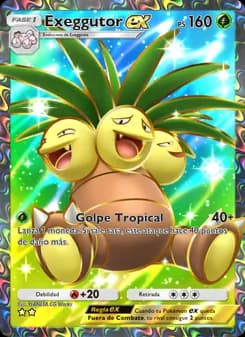 Exeggutor ex card in Spanish