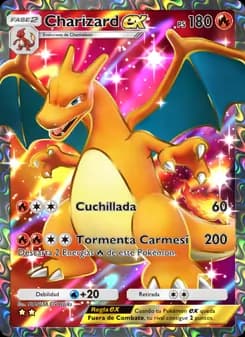 Charizard ex card in Spanish