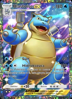 Blastoise ex card in Spanish