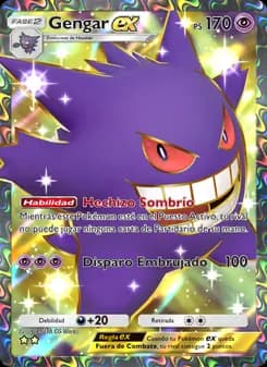 Gengar ex card in Spanish