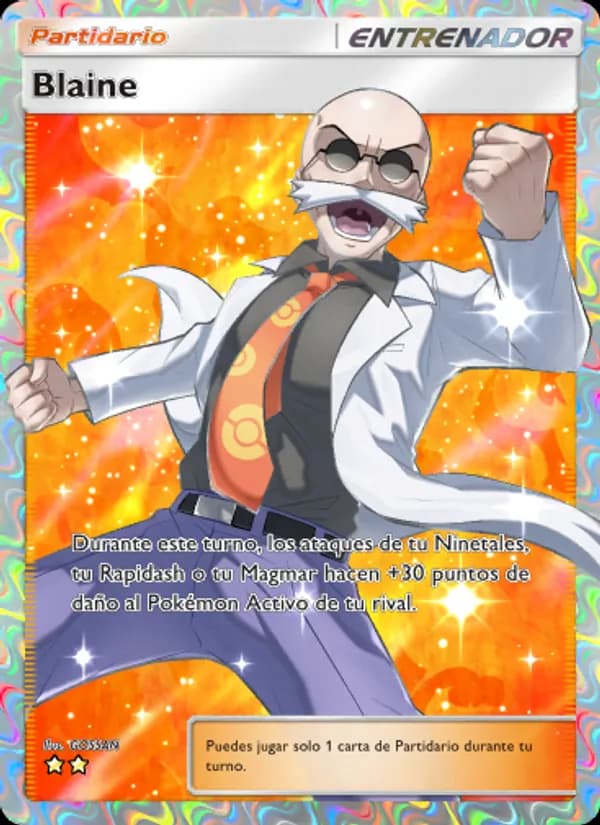Blaine card in Spanish