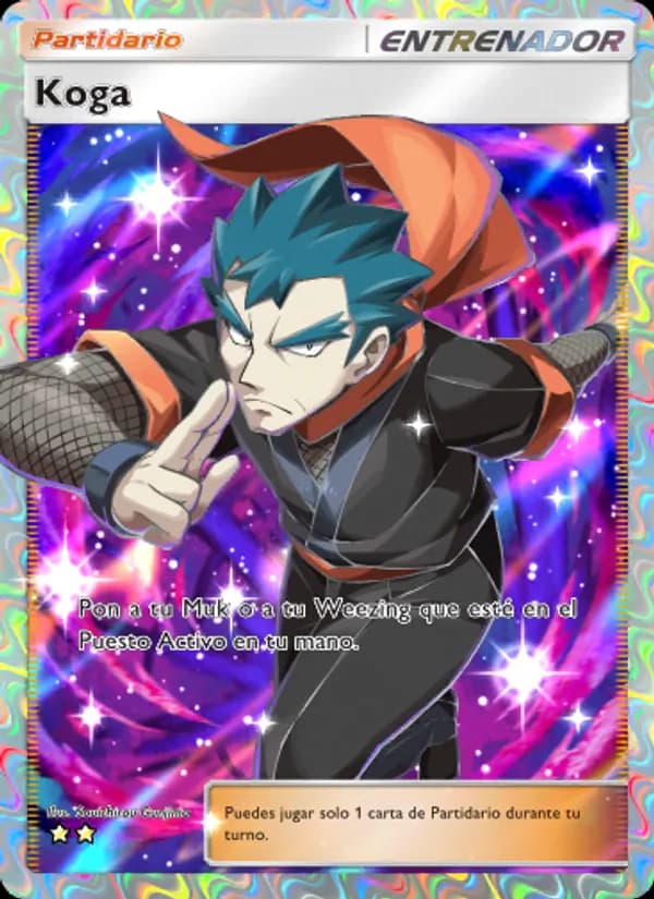 Koga card in Spanish