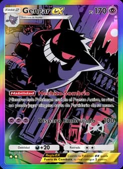 Gengar ex card in Spanish