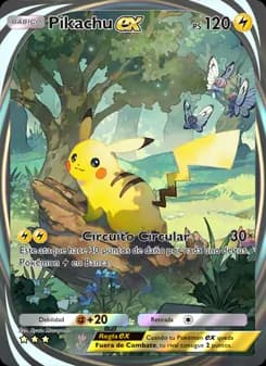 Pikachu ex card in Spanish