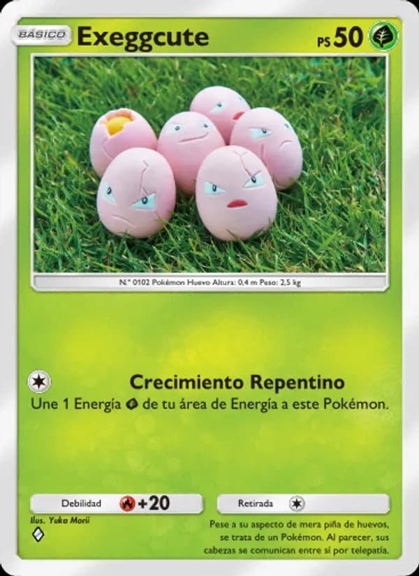 Exeggcute card in Spanish