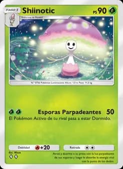 Shiinotic card in Spanish