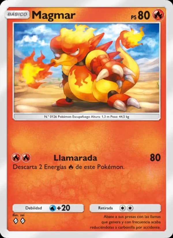 Magmar card in Spanish