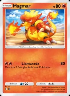 Magmar card in Spanish