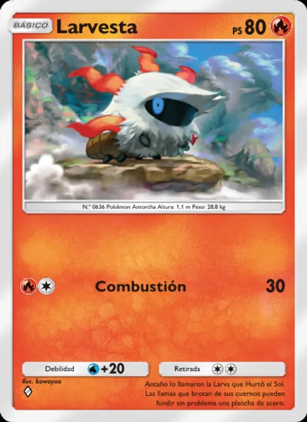 Larvesta card in Spanish