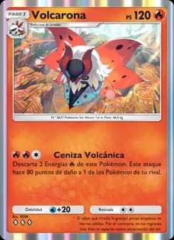 Volcarona card in Spanish