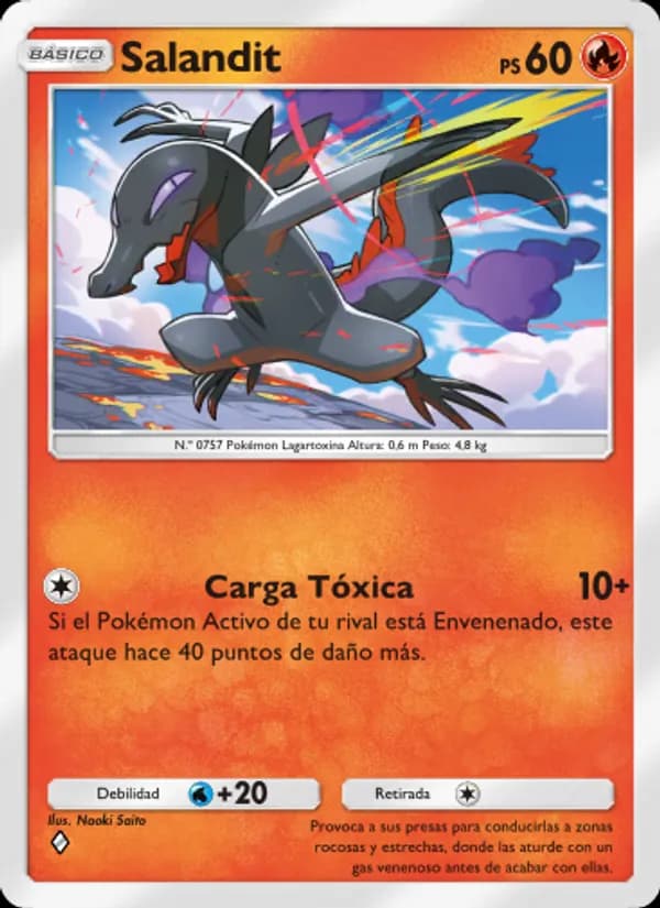 Salandit card in Spanish