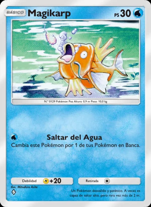 Magikarp card in Spanish