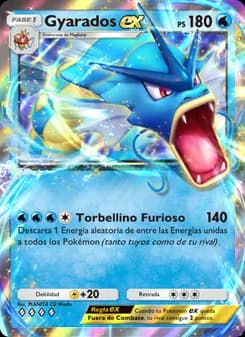 Gyarados ex card in Spanish