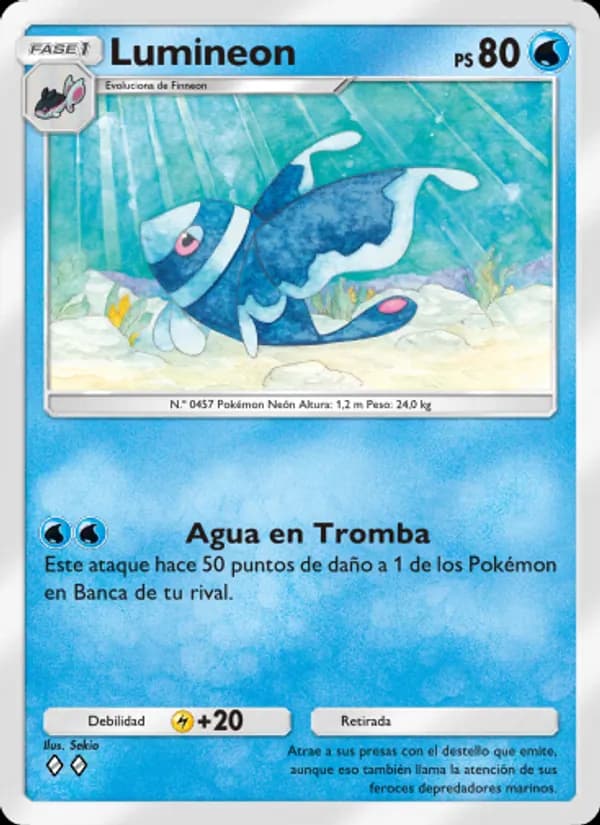Lumineon card in Spanish