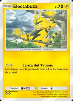 Electabuzz card in Spanish