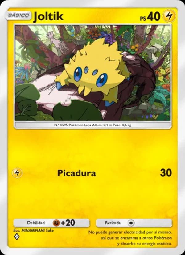 Joltik card in Spanish