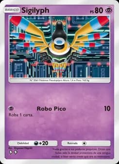 Sigilyph card in Spanish