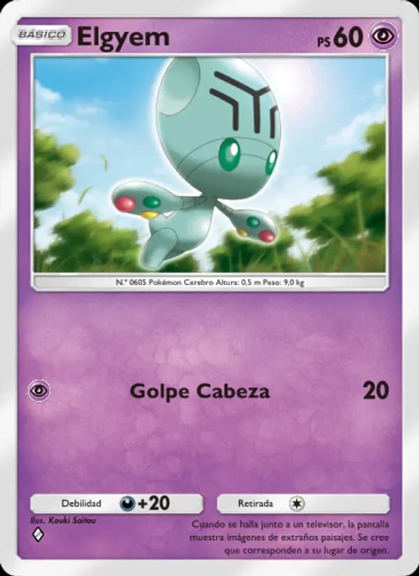 Elgyem card in Spanish