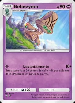 Beheeyem card in Spanish