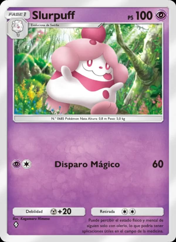 Slurpuff card in Spanish