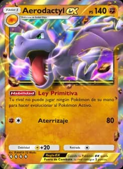 Aerodactyl ex card in Spanish