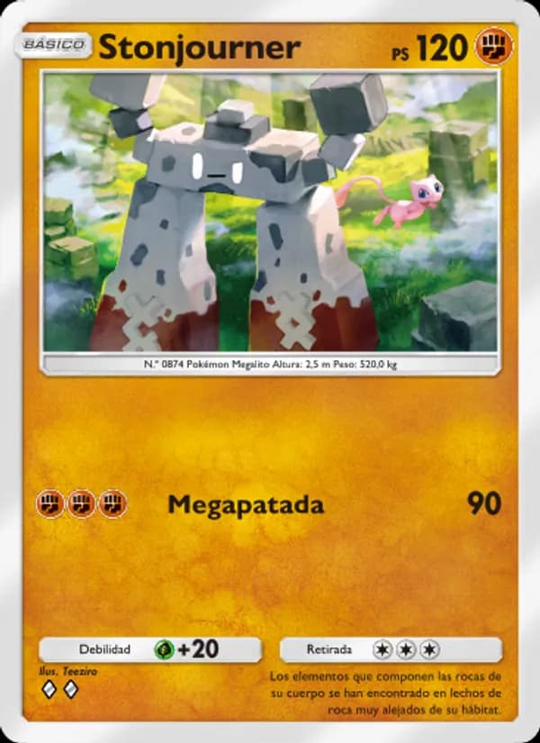 Stonjourner card in Spanish
