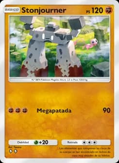 Stonjourner card in Spanish
