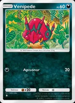 Venipede card in Spanish