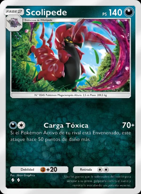 Scolipede card in Spanish