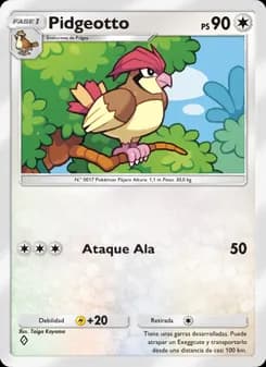 Pidgeotto card in Spanish