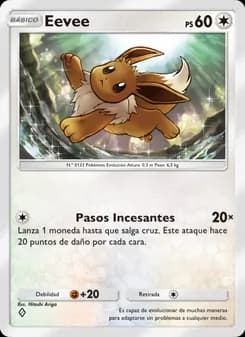 Eevee card in Spanish