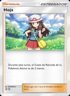 Hoja card in Spanish