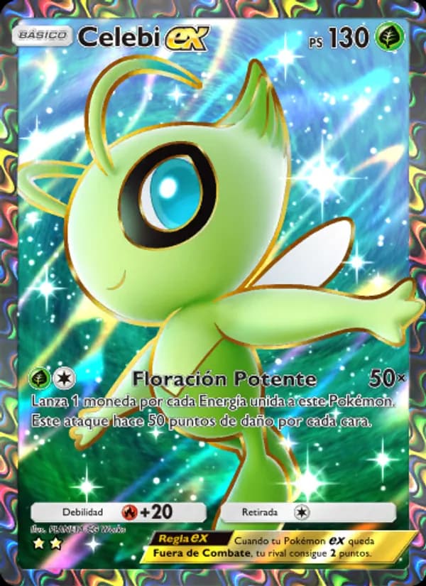 Celebi ex card in Spanish
