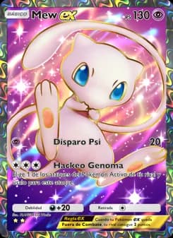 Mew ex card in Spanish