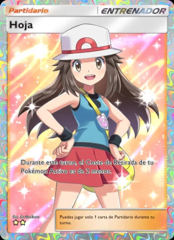 Hoja card in Spanish