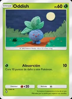 Oddish card in Spanish