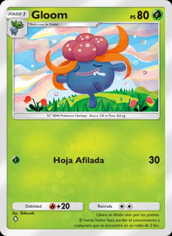 Gloom card in Spanish