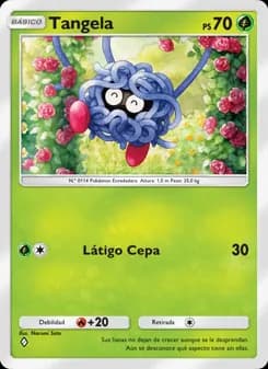Tangela card in Spanish