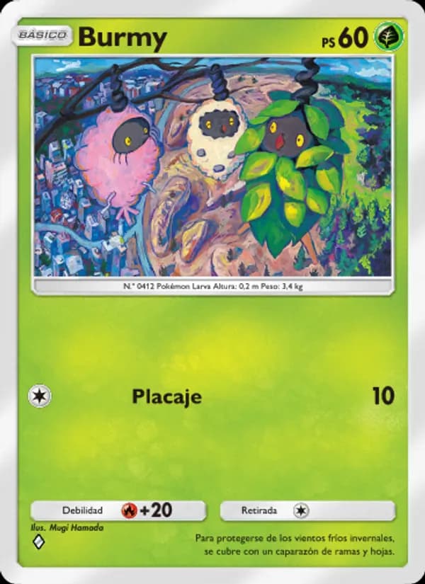 Burmy card in Spanish