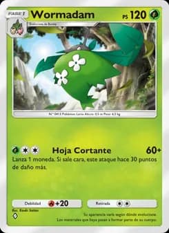 Wormadam card in Spanish