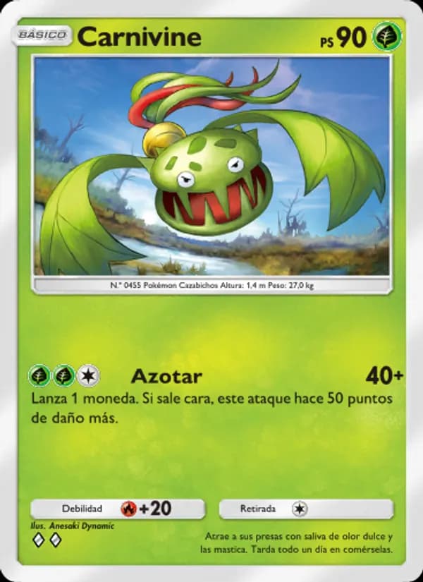 Carnivine card in Spanish