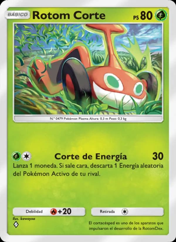 Rotom Corte card in Spanish
