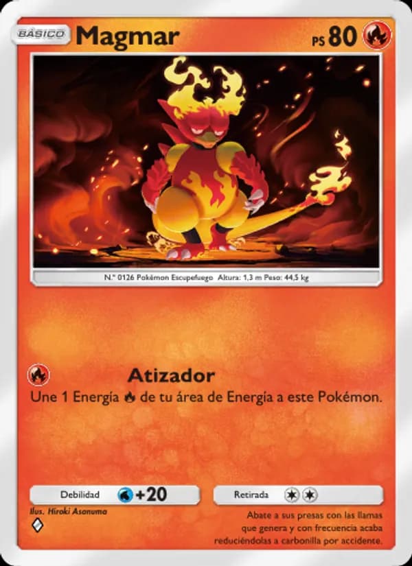 Magmar card in Spanish