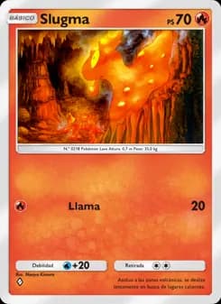 Slugma card in Spanish