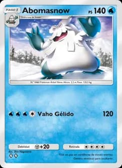 Abomasnow card in Spanish