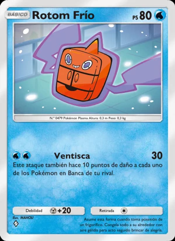 Rotom Frío card in Spanish