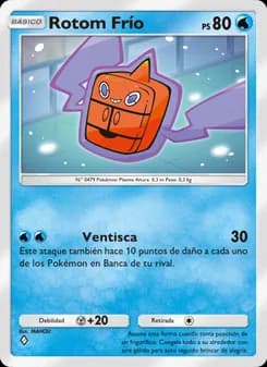 Rotom Frío card in Spanish