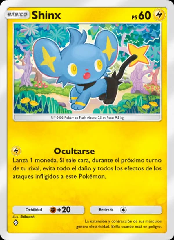 Shinx card in Spanish