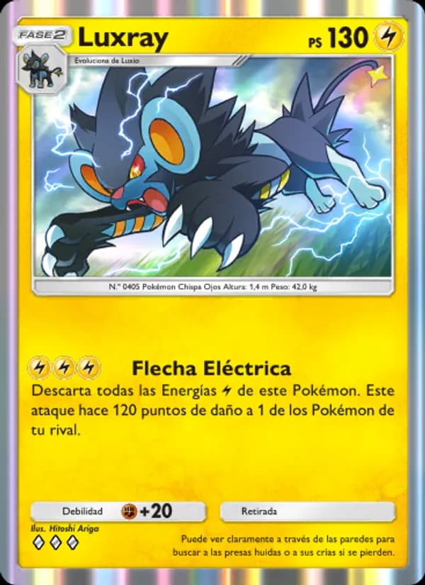 Luxray card in Spanish