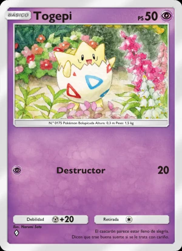 Togepi card in Spanish